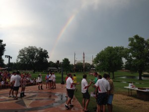 A Rainbow Greeted Us at Torchlight!